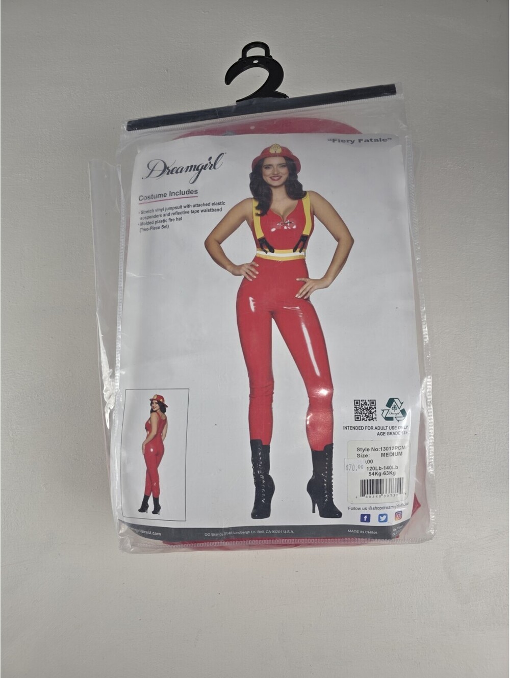 Dreamgirl Fiery Fatale Costume Women's Size M (120-140lbs) NIP
